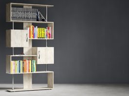 Biblioteca din living