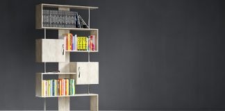 Biblioteca din living