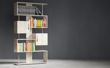 Biblioteca din living